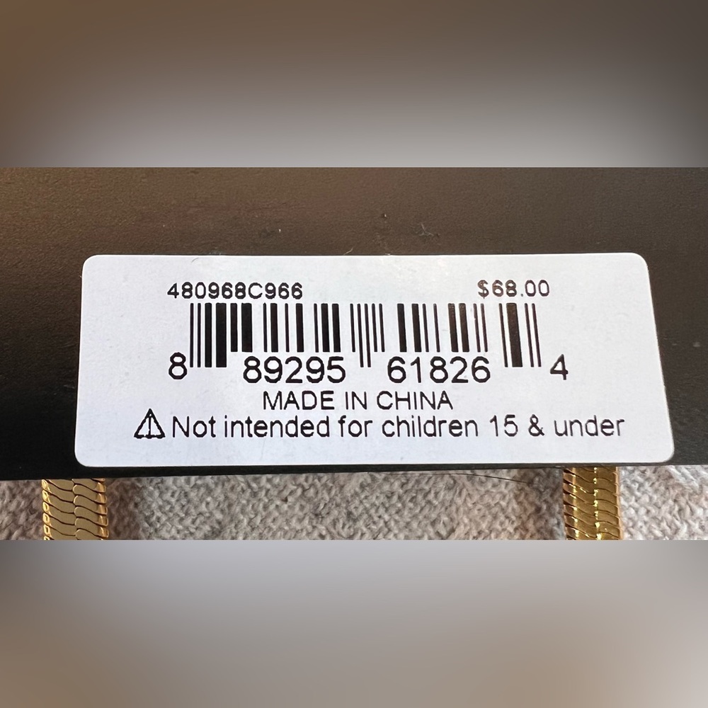 Kurt Geiger London NWT stunning Rainbow Crystal Snake Chain Linear earrings - Picture 15 of 15